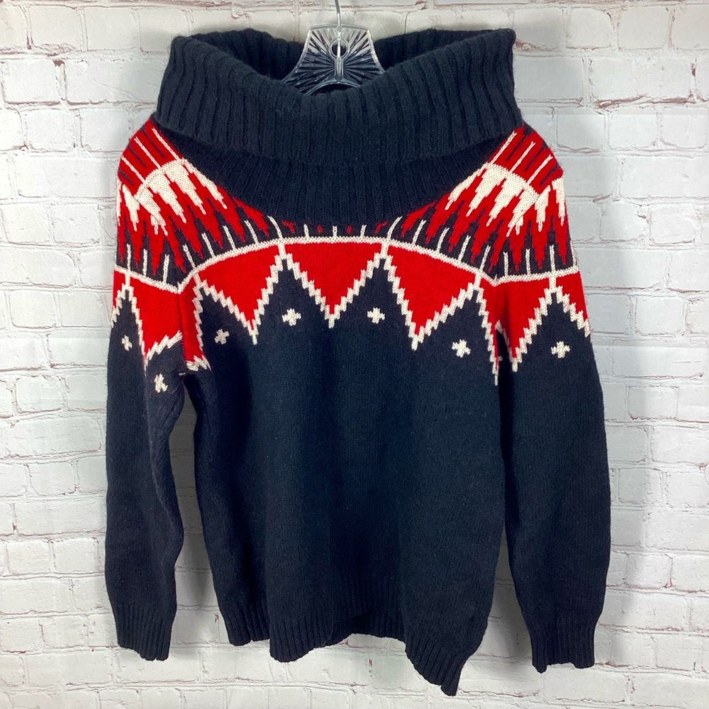 Lauren Ralph Lauren Aztec Western‎ Wool Blend Sweater Women’s Size Small Cowgirl